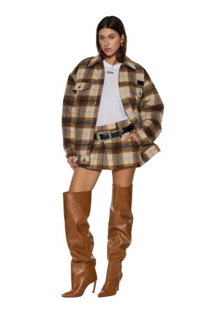 KSUPER TRUCKER JACKET PLAID
