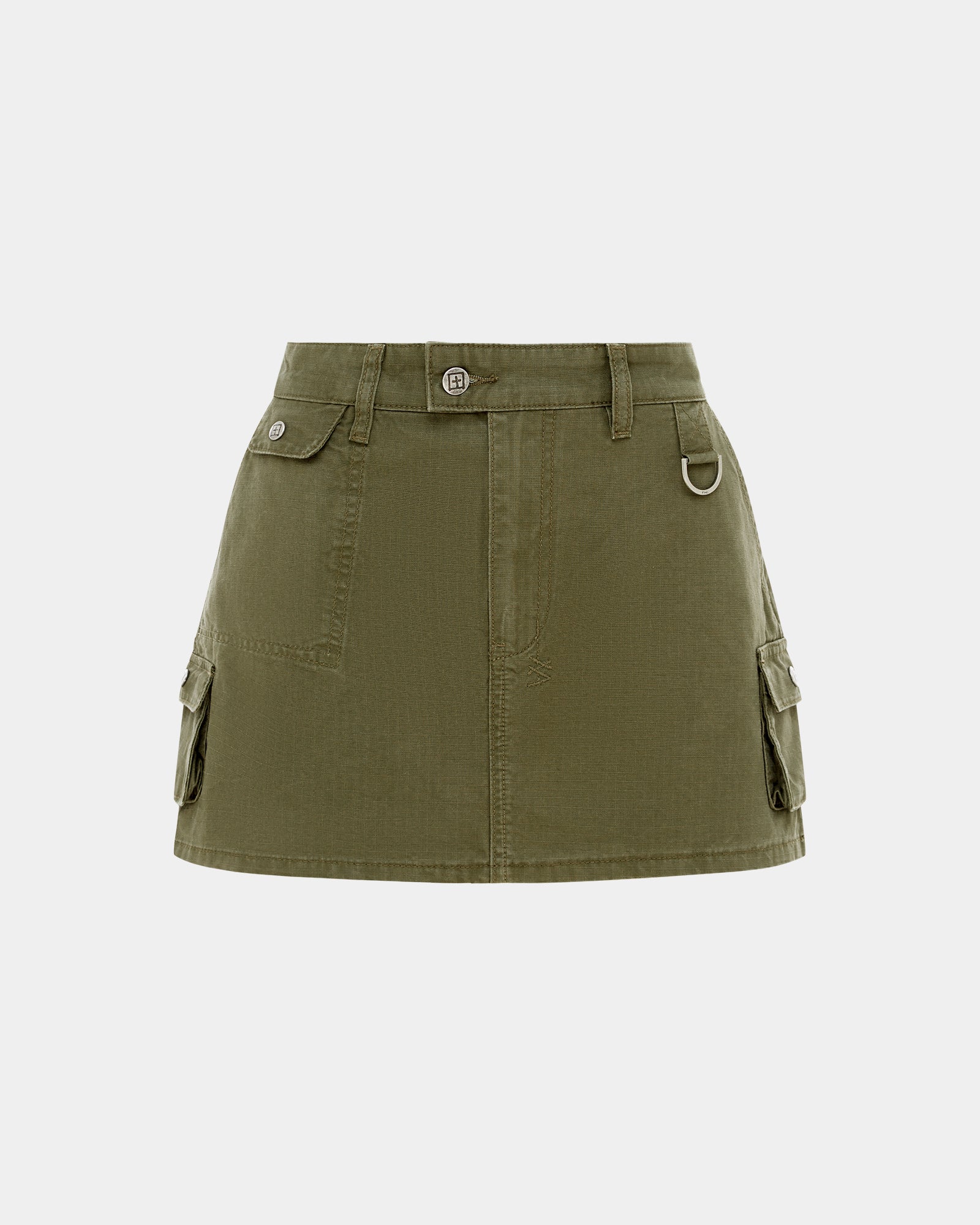 SQUAD MINI SKIRT KHAKI - Image 5