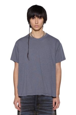 SLUB SID SS TEE CHARCOAL