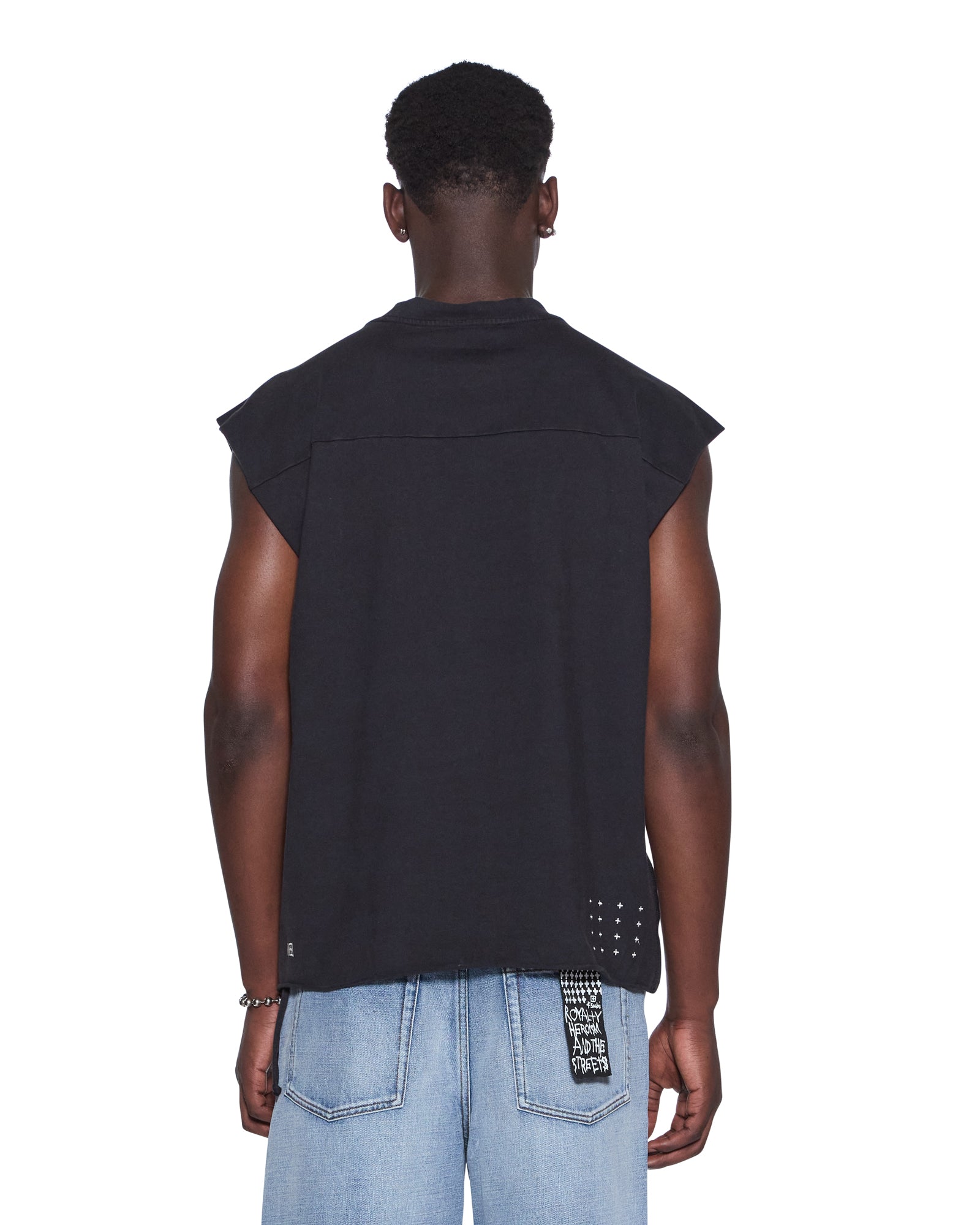 TOUCHDOWN EKCESS CUT OFF TANK JET BLACK - Image 3
