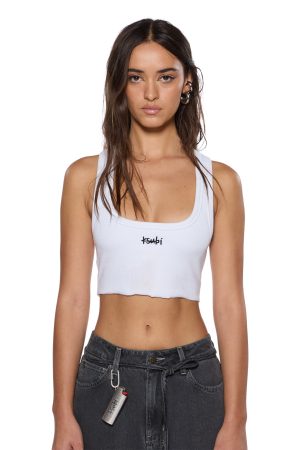 1999 ORIGIN CROPPED TANK WHITE