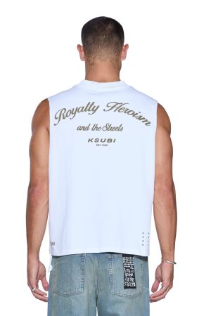 ROYALTY HALEN CUT OFF TRU WHITE