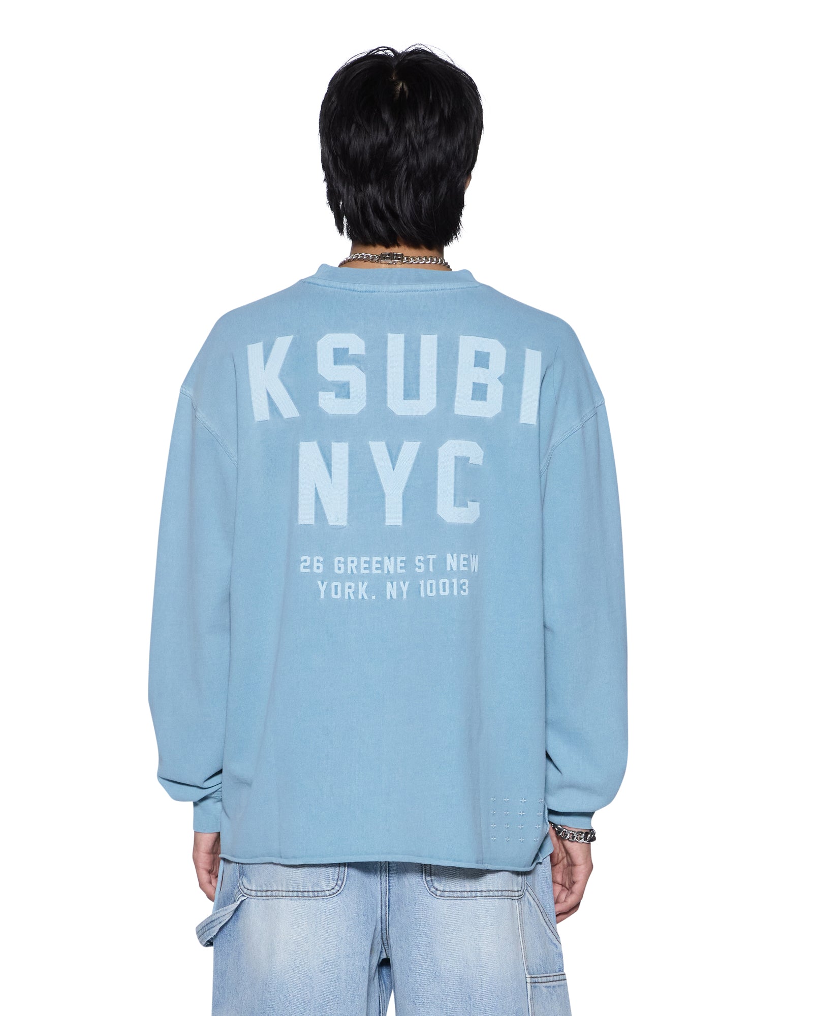 K-LOCK EKCESS LS TEE SUMMER BLUE