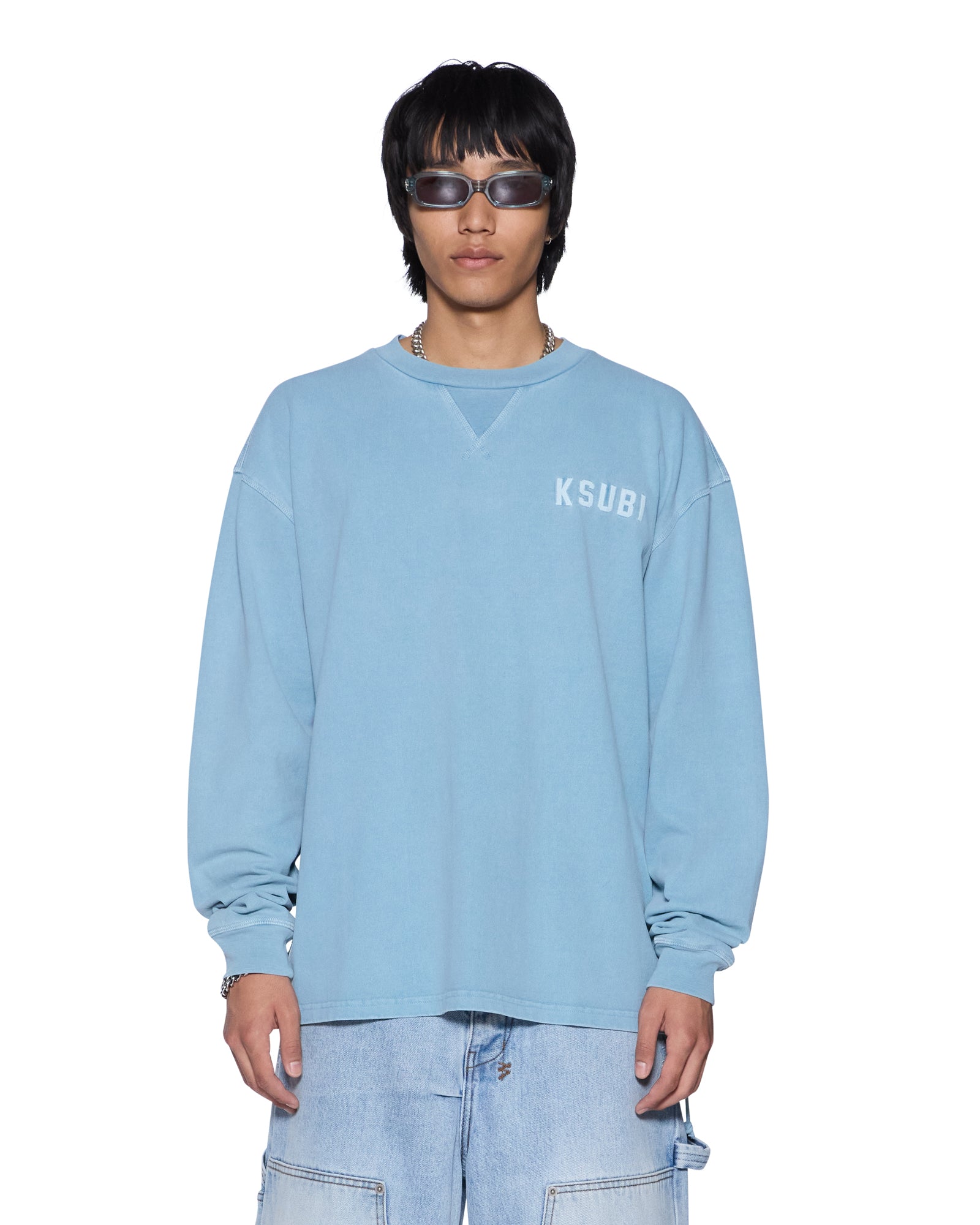 K-LOCK EKCESS LS TEE SUMMER BLUE - Image 2