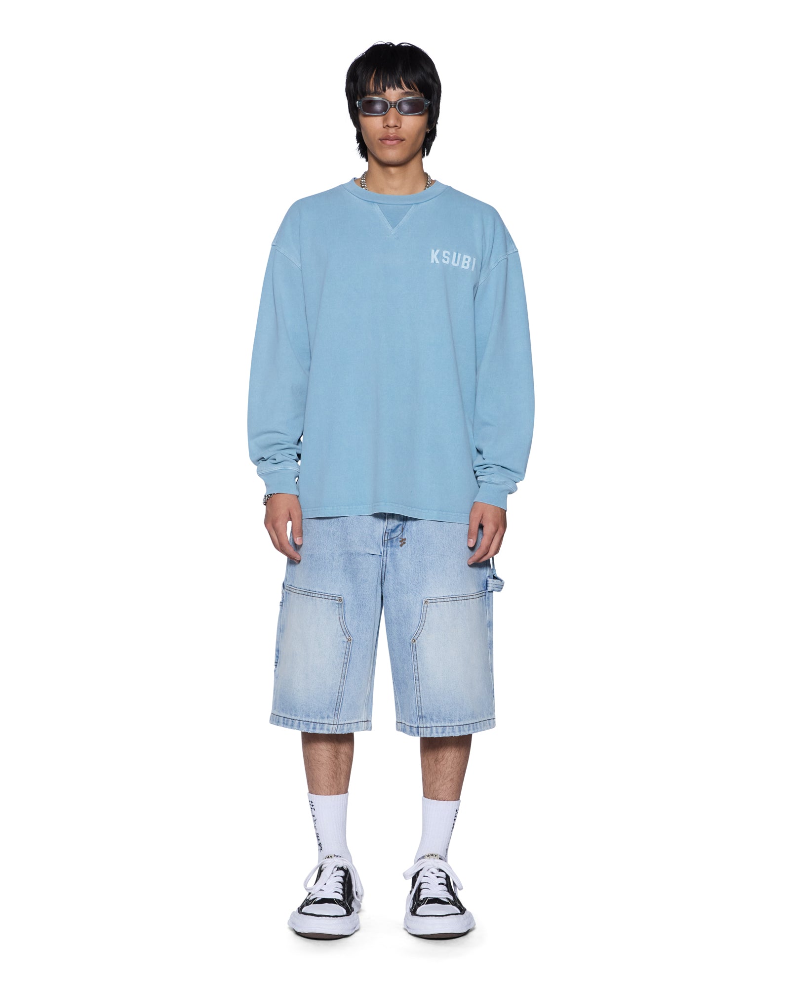 K-LOCK EKCESS LS TEE SUMMER BLUE - Image 3