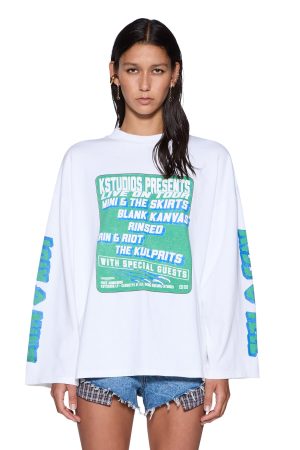 KSTUDIO BOYFRIEND LS TEE WHITE