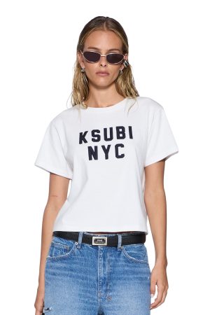 NYC SHRUNKEN SS TEE WHITE