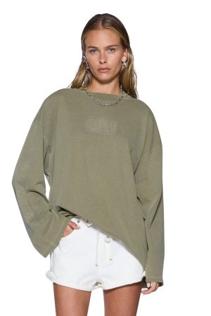 STATE STENCIL BOYFRIEND LS TEE MILITANT