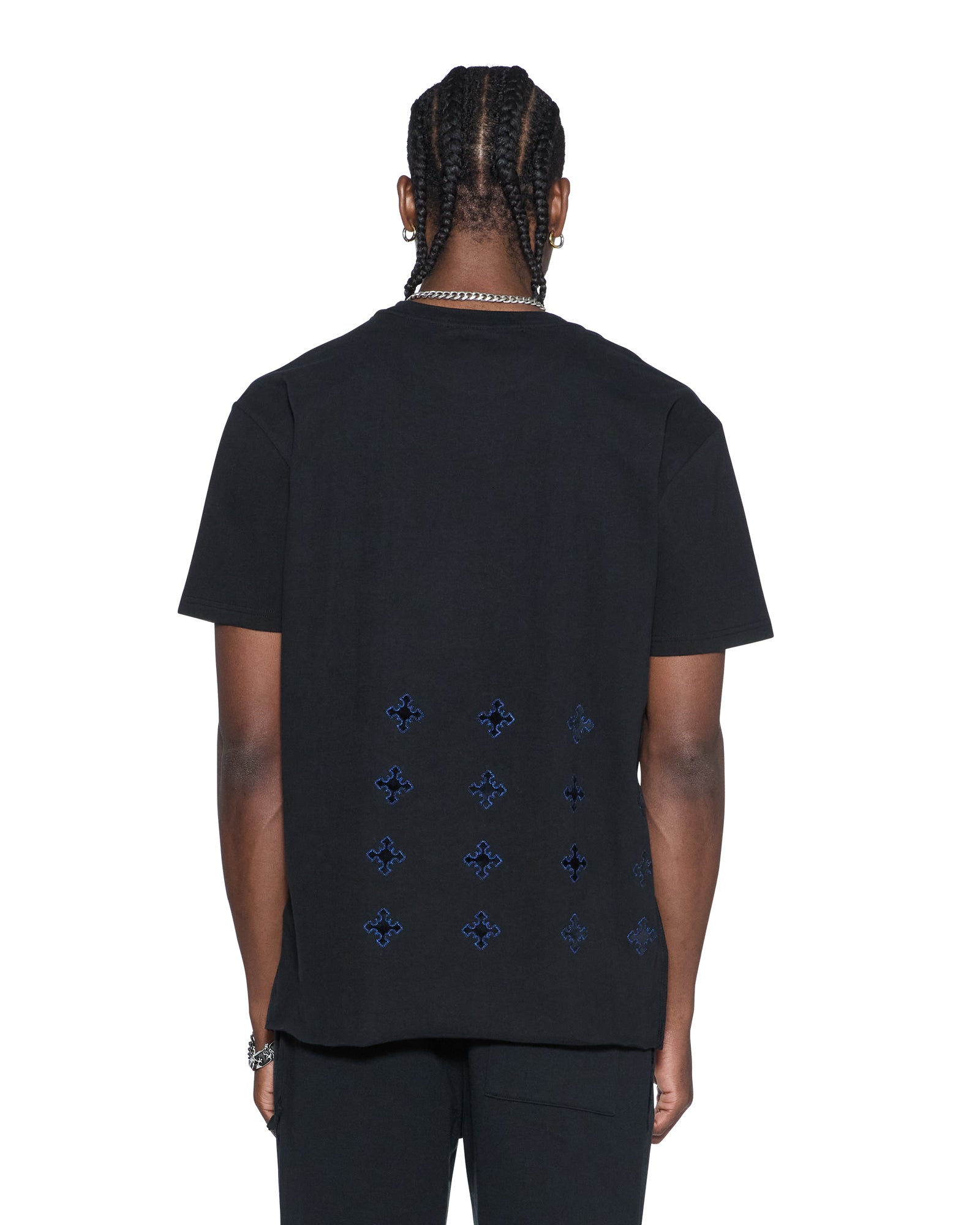 4X4 PAISE BIGGIE SS TEE COBALT BLACK