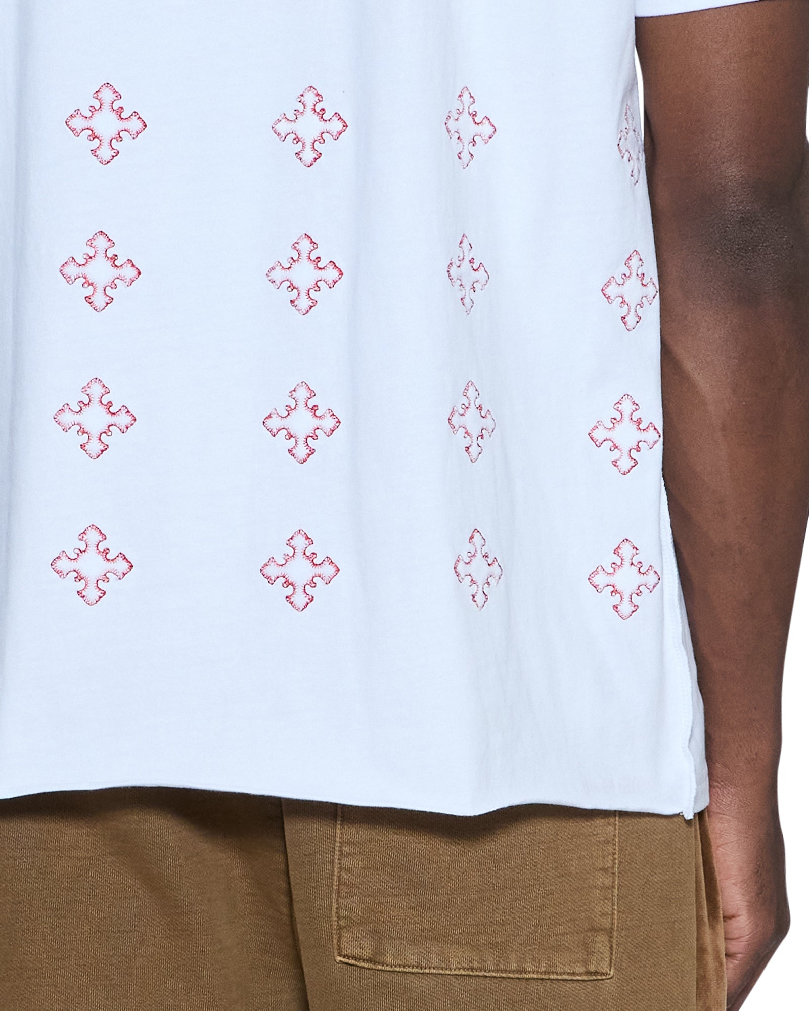 4X4 PAISE BIGGIE SS TEE WHITE RED - Image 4