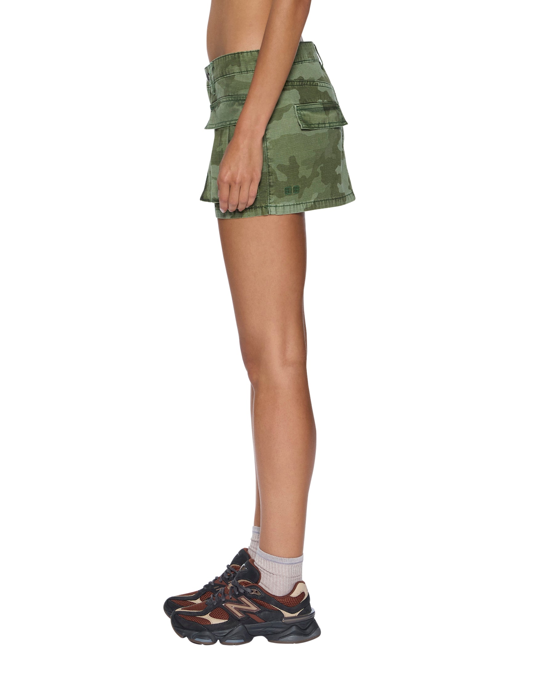 MICRO MINI CARGO SKIRT HASH CAMO - Image 3