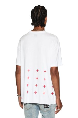 4X4 BIGGIE SS TEE WHITE/RED