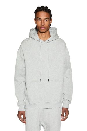 4 X 4 BIGGIE HOODIE GREY MARLE