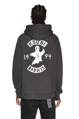 BADDIES BIGGIE HOODIE FADED BLACK