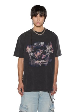 ISLAND BIGGIE SS TEE FADED BLACK