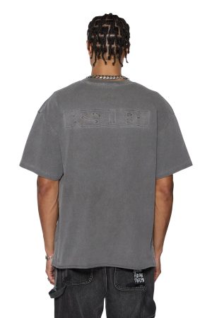 INTRUDER EKCESS SS TEE CHARCOAL