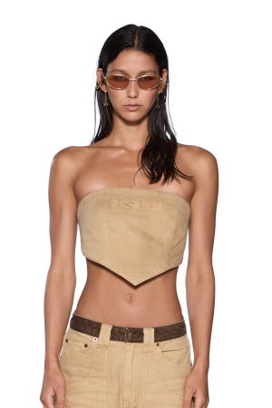 SCARF TOP SIERRA TAN