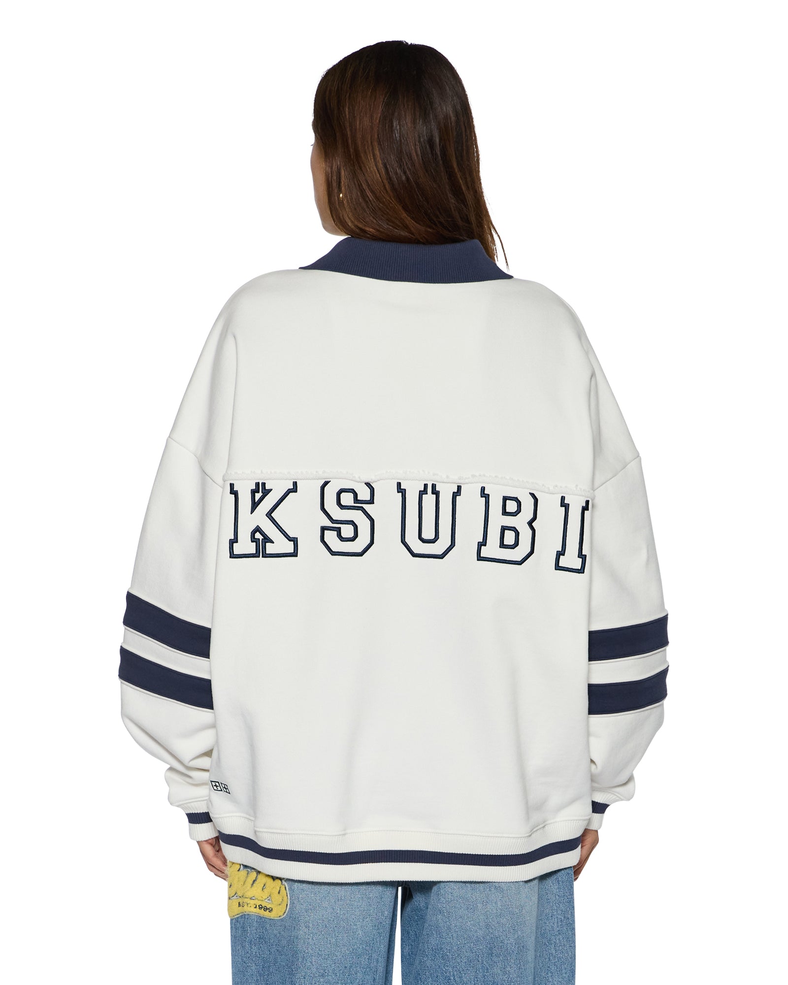 99 BOYFRIEND POLO SWEATSHIRT VINTAGE WHITE - Image 2