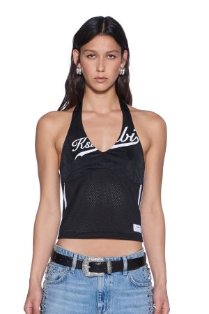 PLAYOFF HALTER JERSEY BLACK
