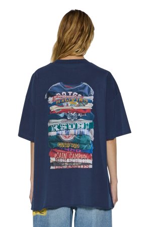 STACKS BOYFRIEND SS TEE INK BLUE
