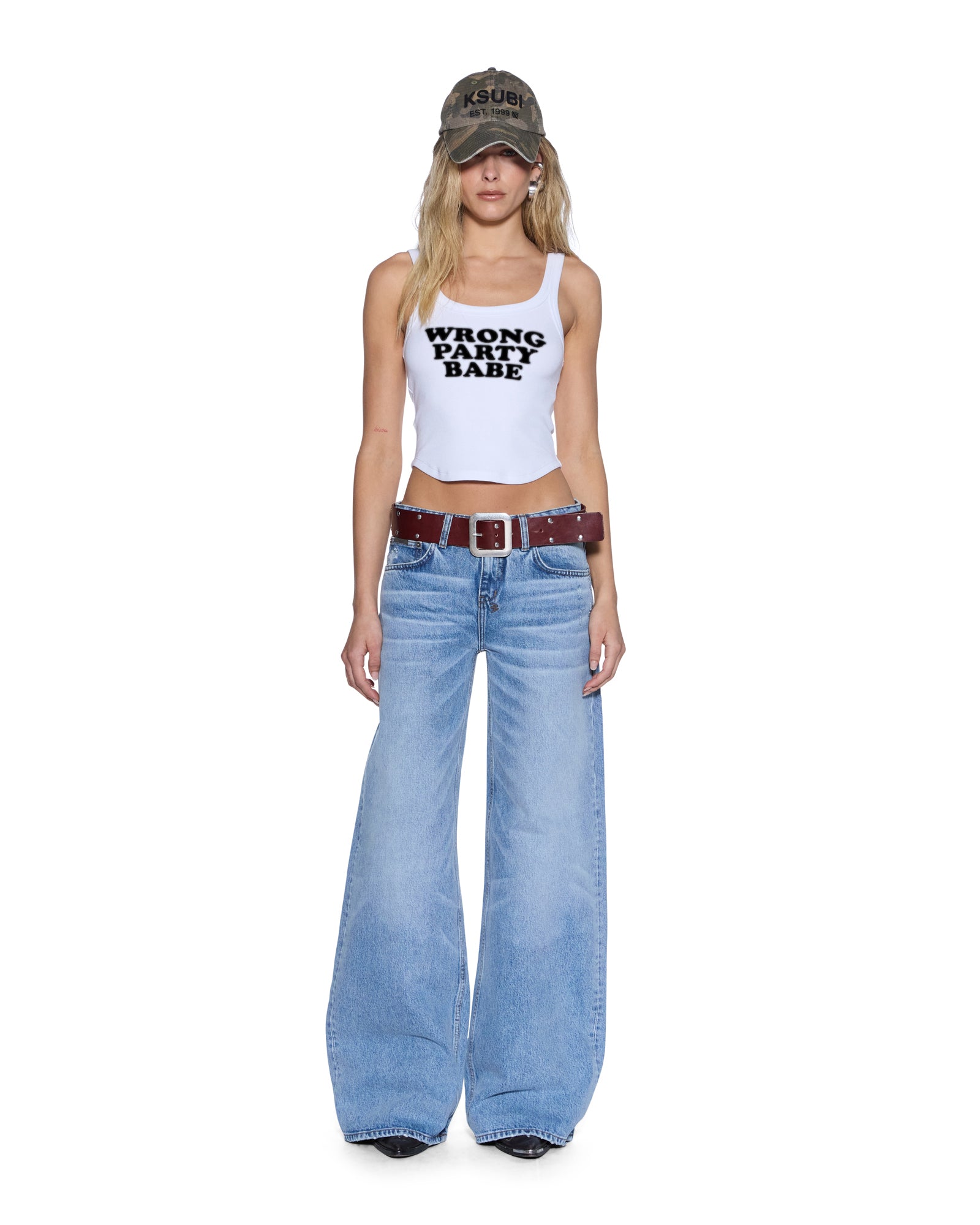 SLOGAN CHLOE TANK WHITE - Image 2