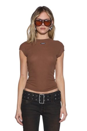 STAPLE SS TEE CHOCOLATE SHEER