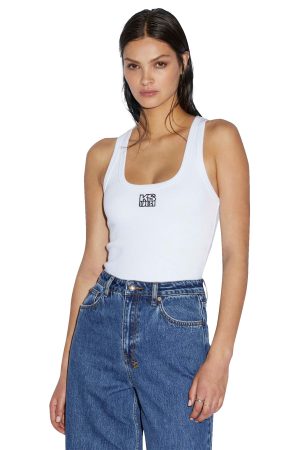 STACKED ORIGIN TANK WHITE