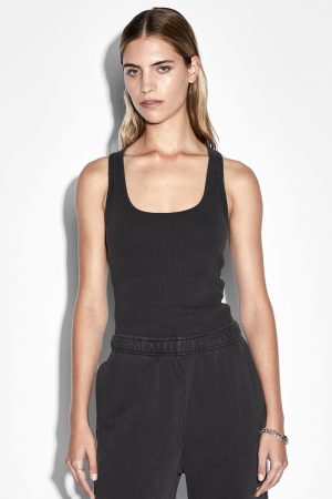 3X4 ORIGIN TANK WASHED BLACK
