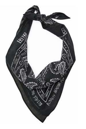 GHOSTED BANDANA BLACK/WHITE