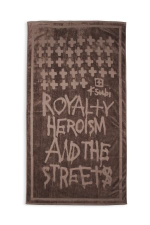 ROYALTY BEACH TOWEL CHOCOLATE